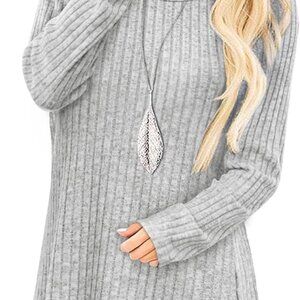 Fall Fashion Long Sleeve Crew Neck Tunic for Women - S-4XL Lightweight Style
